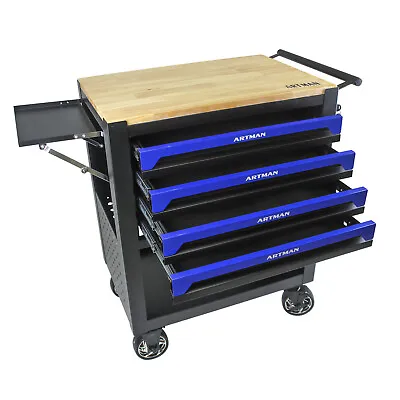 4 Drawers Rolling Tool Box Cart Tool Chest Tool Storage Cabinet With 4 Wheels • $317