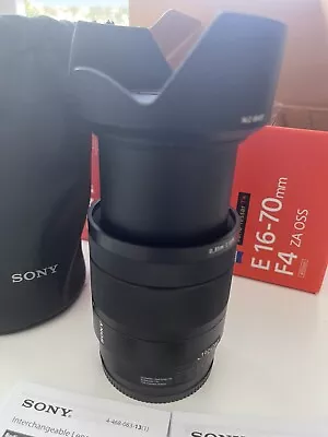$700 • Buy Sony Vario-Tessar T 16-70mm F/4 E ZA OSS Lenses For Zeiss - Black