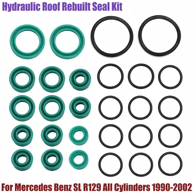 Hydraulic Roof Rebuilt Seal Kit For Mercedes Benz SL R129 All Cylinders 1990-02 • $38.86