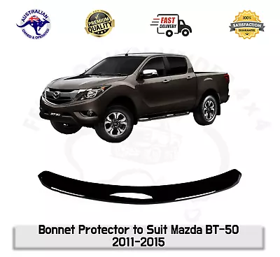 Bonnet Protector Hood Guard Bug Deflector To Suit Mazda BT-50 BT50 2012-2020 • $84.62