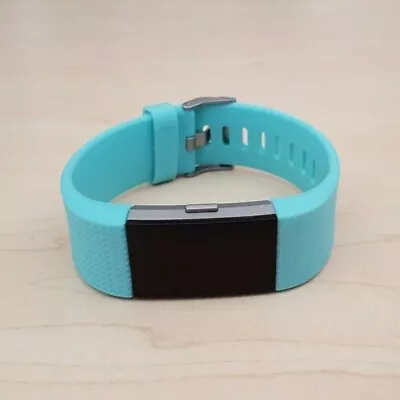 $32.50 • Buy Fitbit Charge 2 Heart Rate Fitness Activity Tracker Teal Blue Wristband Large