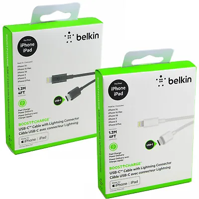 Belkin MFi Certified USB-C Data Charger Cable For IPhone 12/iPod/iPad/MacBook UK • £9.99