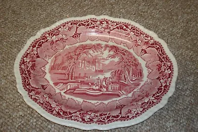 Mason's Ironstone China Vista Pink 16 X 12  Large Serving Platter • $49.99