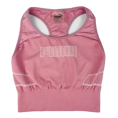 $40 • Buy PUMA EVOKNIT Pink Sports Crop Top Bra Size XS Activewear