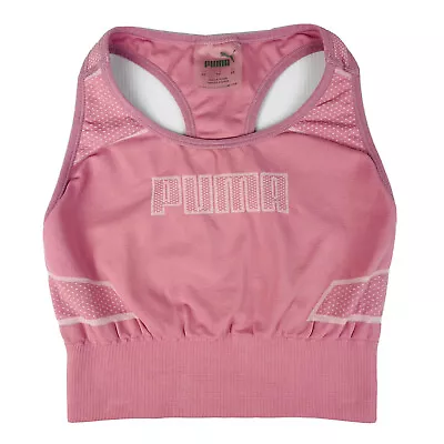 $40 • Buy PUMA EVOKNIT Pink Sports Crop Top Bra Size XS Activewear