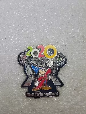 Disney Epcot 2020 Sorcerer Mickey Watching Fireworks Spaceship Earth Dated Pin • $12.99