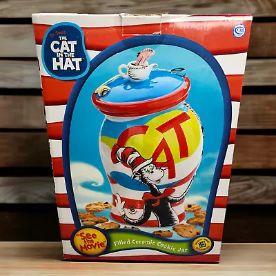 Universal Studios Dr Seuss The Cat In The Hat Movie Cookie Jar In Original Box • $79.95