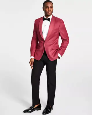 Alfani Mens Slim Fit Tuxedo Jacket Dusty Rose 40R • $31.35