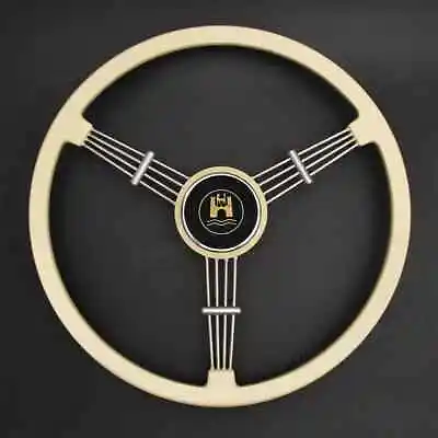 15inch 400mm Ivory Black Banjo Vintage Steering Wheel For Porsche 356 A B C • $264.50