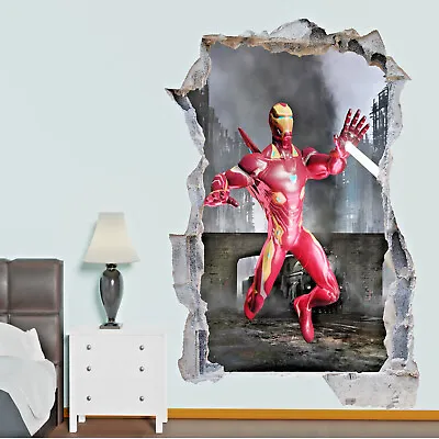 Superheroes Avengers Action Ironman Wall Stickers Art Decal Mural Room Decor QL6 • £19.99
