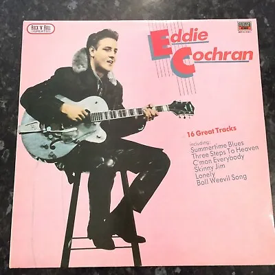 Rockabilly/rock'n'roll  - Eddie Cochran - 16 Great Tracks - 1986 Mfp Lp • £8