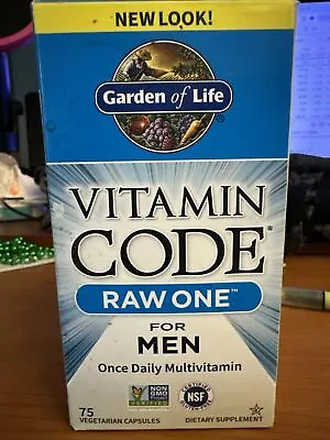 Garden Of Life Vitamin Code Raw One Multivitamin For Men - 75 Capsules • $20.50