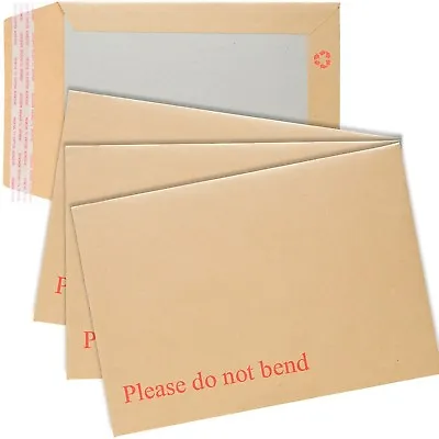 250 A5/c5 Please Do Not Bend Hard Card Board Backed Envelopes Brown Manilla • £21.25