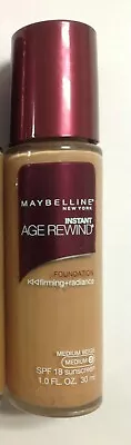 ONE Maybelline Instant Age Rewind Foundation SPF18 Medium Beige (Medium-3) New. • $31.41