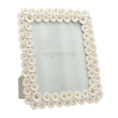 Impressions White Resin Daisy Photo Frame 8  X 10  • £36