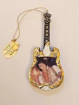 THE SUPERSTAR ELVIS PRESLEY MUSICAL GUITAR ORNAMENT Entertainer Of The Century 1 • $15