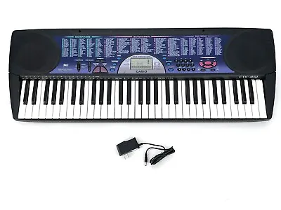 Casio CTK-451 Full-Size Keyboard 61 Key W/ Power Cord - TESTED & WORKS GREAT! • $50