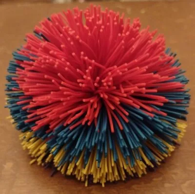 VINTAGE 1990's KOOSH BALL MULTICOLORED ORIGINAL Blue Purple Yellow Red • $19.95