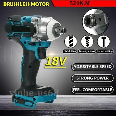 For MAKITA DTW285Z Cordless Brushless Impact Wrench 18V 1/2  Driver Replacement • £32.99