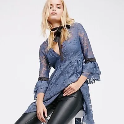 $49.99 • Buy FREE PEOPLE Gilded Lace Dress Size M  RRP $129.99