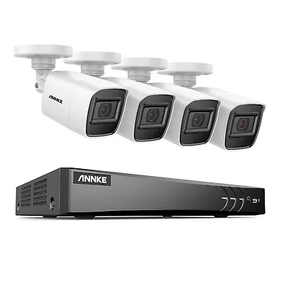 ANNKE 8MP 8CH DVR Outdoor 4K Security Camera System Human/Vehicle Detection IP67 • $237.99