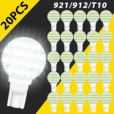 20x Super Bright T10/921/194 24 LED RV Trailer Interior Light Bulbs 6000K White • $12.98