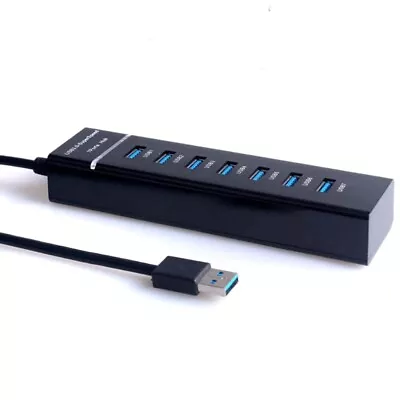 7 Port USB 3.0 High Speed Multi HUB Splitter Expansion Desktop For Laptop PC Max • £4.69