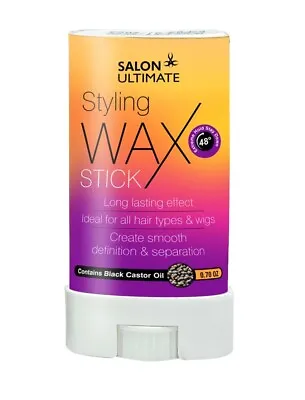 £3.99 • Buy Salon Ultimate Hair Styling Wax Stick With Black Castor Oil For Wig&Unisex Hair 