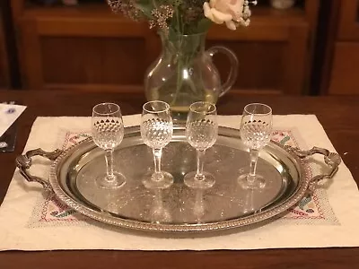 Royal Doulton Crystal Clarendon Sherry Glass Set - Pack Of 4 • $100