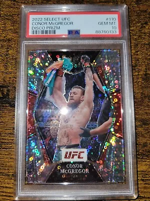 2022 Select Conor McGregor Silver Disco Prizm PSA 10 Gem Mint 💎 • $75