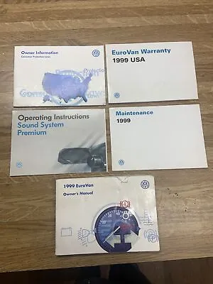 $150 • Buy 1999 VW Eurovan Owners Manual Literature Books
