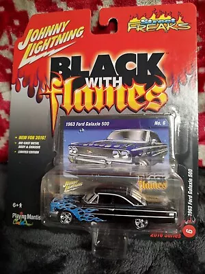 2015 Johnny Lightning STREET FREAKS Black With Flames #06 Ford Galaxie 500 • $14.95