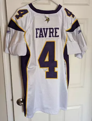 Brett Favre - Minnesota Vikings Jersey - White - Reebok Authentic • $49.99