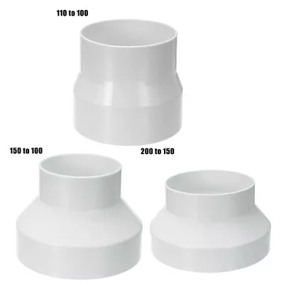 £6.88 • Buy Ventilation Duct Multi Reducer Transformer Extractor Fan Pipe Connector Couple