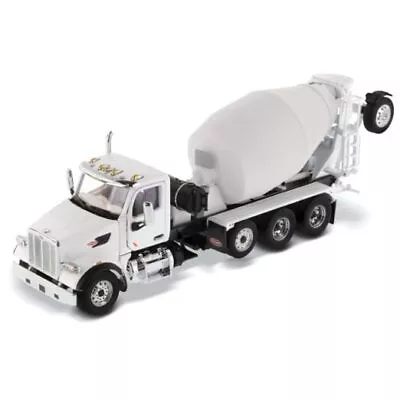  Peterbilt Model 567 Concrete Mixer Truck - White | SFFA With Lift Axle &  • $127.48