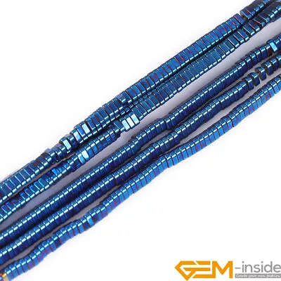 Assorted Shapes Blue Metallic Coated Reflections Hematite Jewelry Making Beads • $5.02