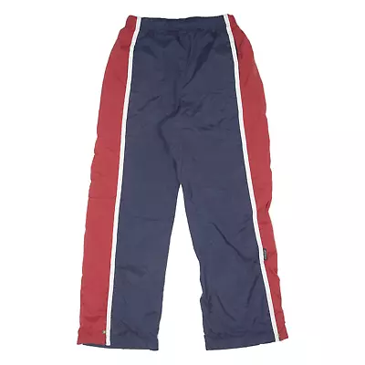 REEBOK Mens Track Pants Blue Straight M W26 L29 • £12.99