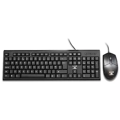 USB Keyboard And Mouse Combo Set Wired / UK Retail Boxed Qwerty / Black Colour • £7.99