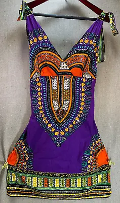 VINTAGE Shoreline Womens Beaded Sleeveless Southwest Glam Boho Dress Size S/M • $11.88