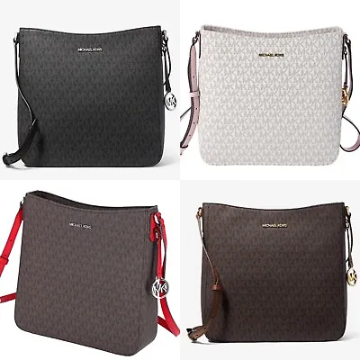 Michael Kors Jet Set Large Messenger Bag Crossbody MK Signature  • $75