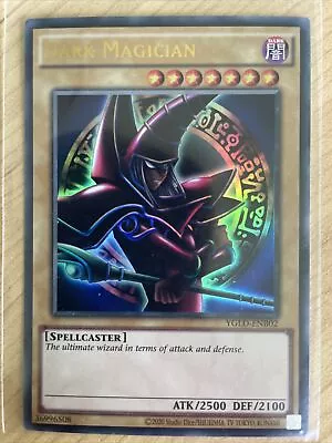YUGIOH DARK MAGICIAN Ultra-rare Holo Card YGLD-ENB02 • $8