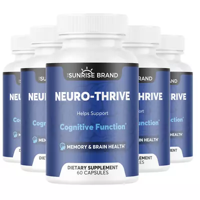 Neuro-Thrive Supports Cognitive Function Memory & Brain Health 5pck 300cps • $89.95