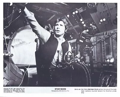 Vintage 8x10 B&W Star Wars Photo Han Solo Harrison Ford • $9.99
