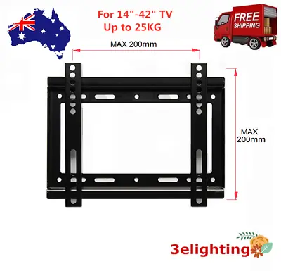 $11.99 • Buy TV Bracket Wall Plasma Flat Slim Mount 14 -42  Inch Vesa Full  LCD LED Easy