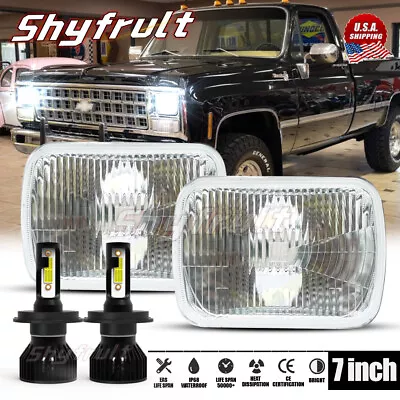 5x7  7x6 LED Headlights H4 Projector Hi/Lo Beam FOR Chevy K10 K20 C10 C20 • $88.83