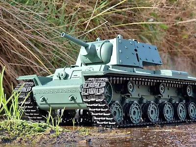 RC Heng Long BB Tank 1/16 METAL UPGRADE KV-1 Stug Tiger Russia RC Model V7 IR UK • $387.86