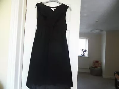 H&M MAMA Sleeveless Black Maternity Dress Size S • £3