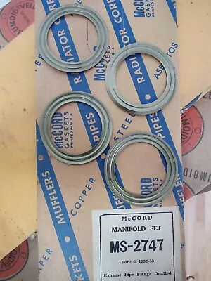 NOS McCord MS2747 1952-53 Ford 6 Manifold Gaskets • $30