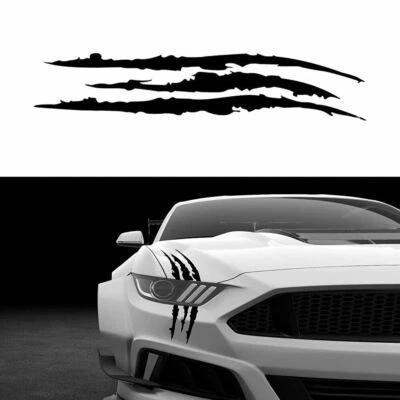 Auto Car Exterior Accessories Sticker Scratch Stripe Headlight Truck Decal Black • $4.06