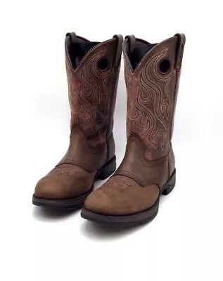 Durango Men's Rebel Saddle DB5474 Brown Mid-Top Western Boots - Size 11.5 D • $14.99
